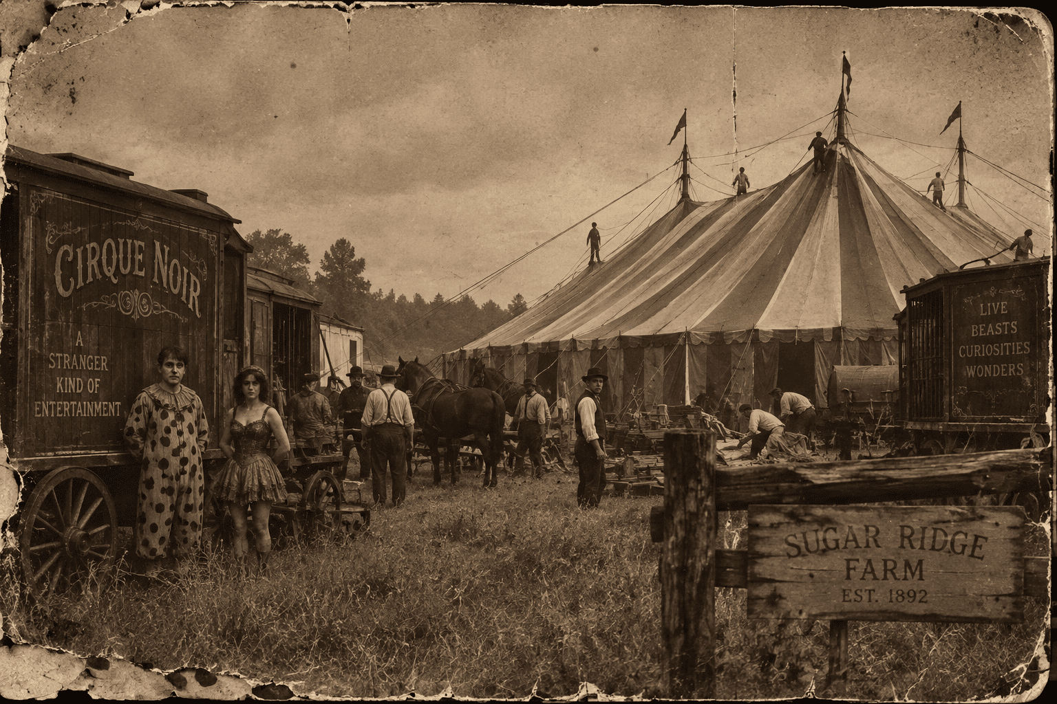 cirque noir vintage